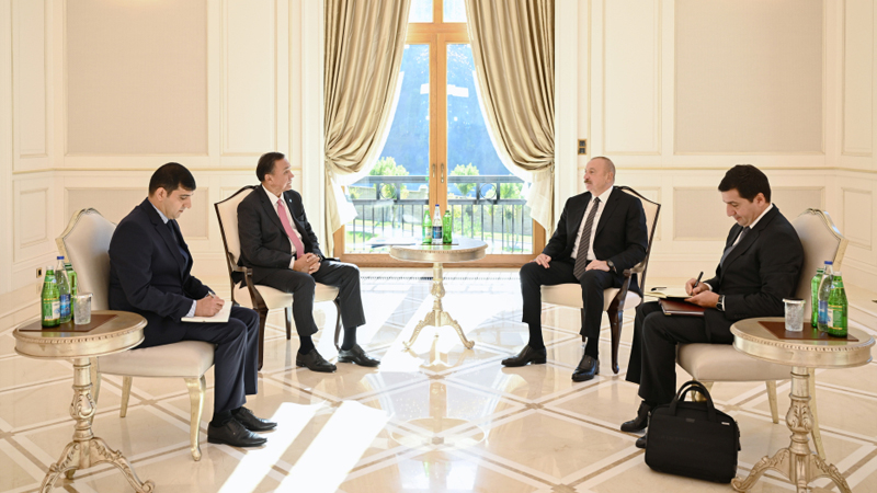 Prezident Qəbələdə qəbullar keçirdi (FOTO)