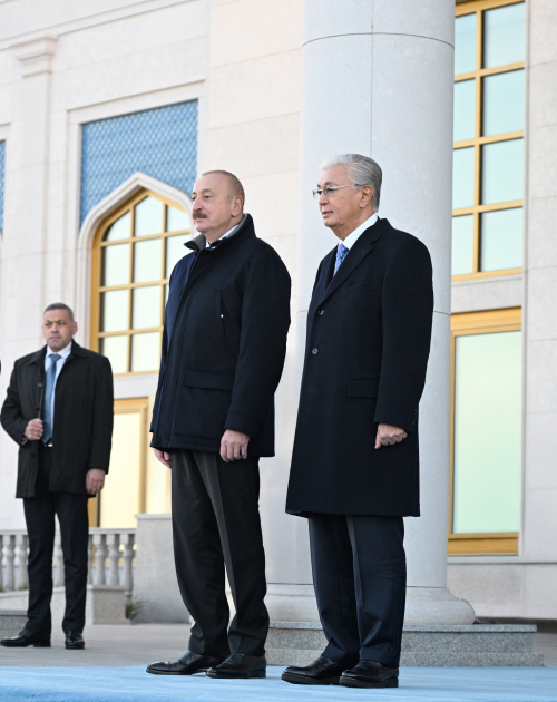 İlham Əliyevin Qazaxıstana səfəri başladı (FOTO)