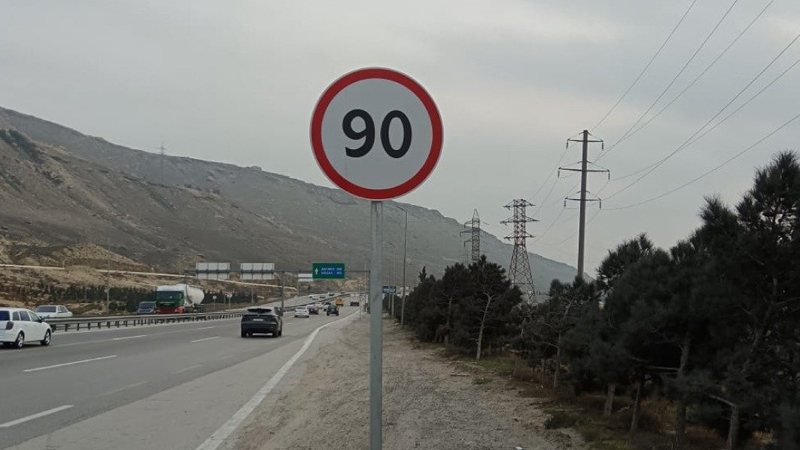 Bakı Dairəvi-1 avtomobil yolunda sürət həddi endirildi