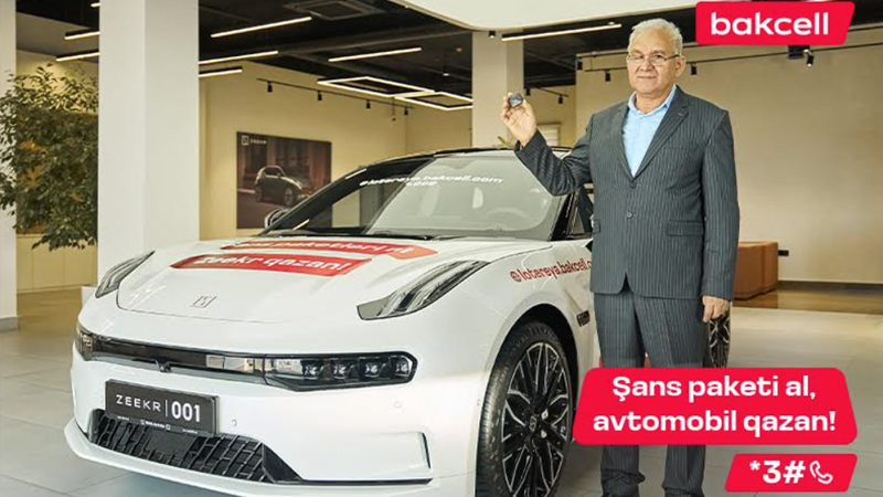 Bakcell-in lotereyasında növbəti lüks avtomobil uduldu!