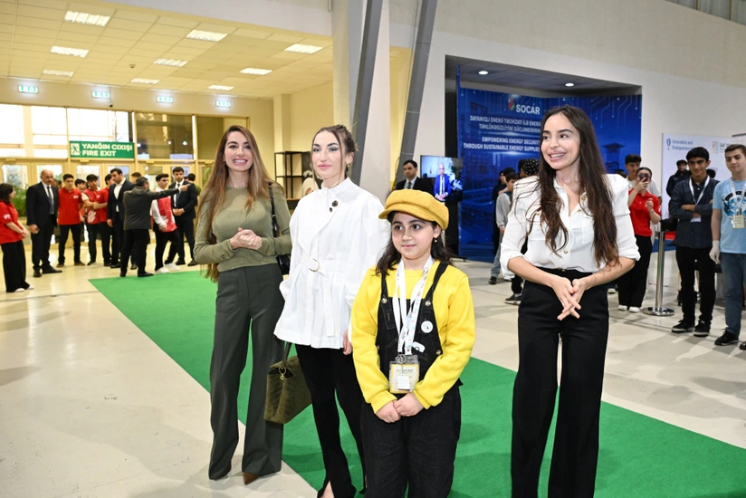 Leyla Əliyeva, Arzu Əliyeva və Alena Əliyeva STEAM Festivalını ziyarət etdi (FOTO)