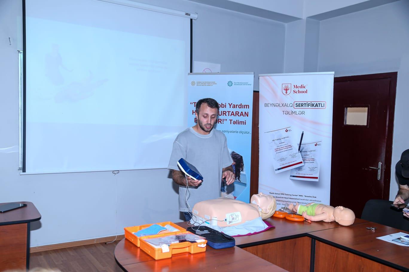 Özəl Tibb Müəssisələri Assosiasiyası ilk tibbi yardım təlimləri keçirib