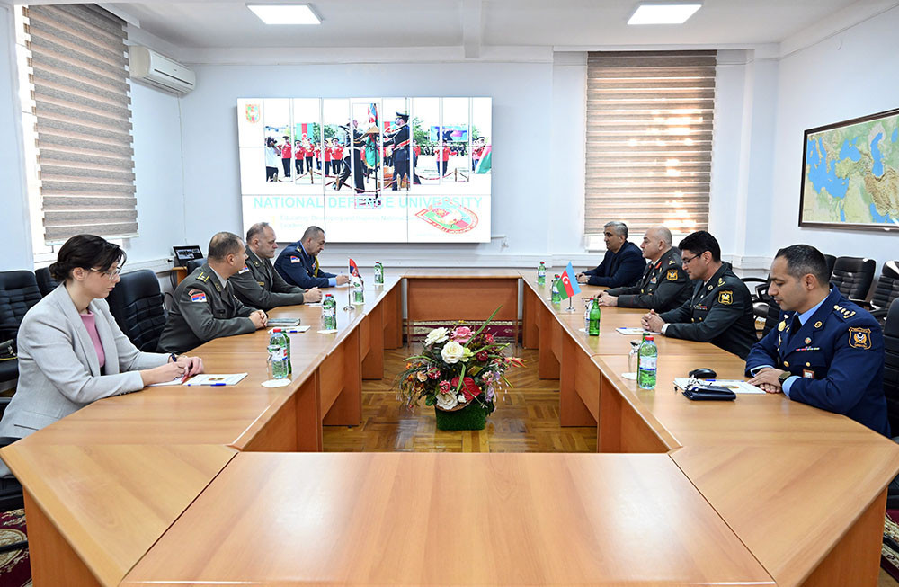 Azərbaycanla Serbiya arasında hərbi təhsil sahəsində əməkdaşlıq müzakirə olundu (FOTO)