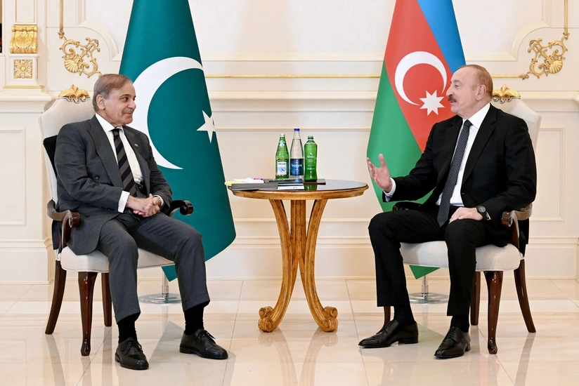 İlham Əliyevin Pakistanın Baş naziri ilə məhdud tərkibdə görüşü oldu (FOTO)