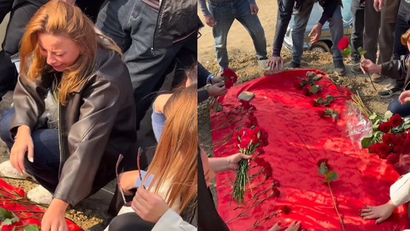 Könül Vəlibəyli dəfn edildi (VİDEO)