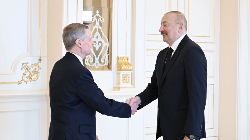 Prezident ABŞ-ın İsa Məsihin Sonuncu Gün Müqəddəsləri Kilsəsinin nümayəndə heyətini qəbul etdi (FOTO)