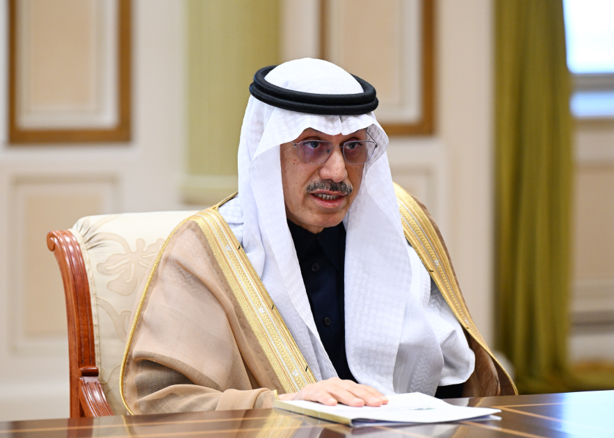 Prezident Ərəb Koordinasiya Qrupuna daxil olan üzv qurumların rəhbər şəxslərini qəbul etdi (FOTO)