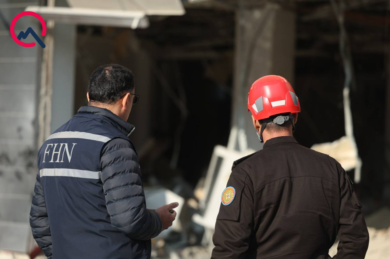 Bakıda partlayış olan ofisdən FOTOLAR