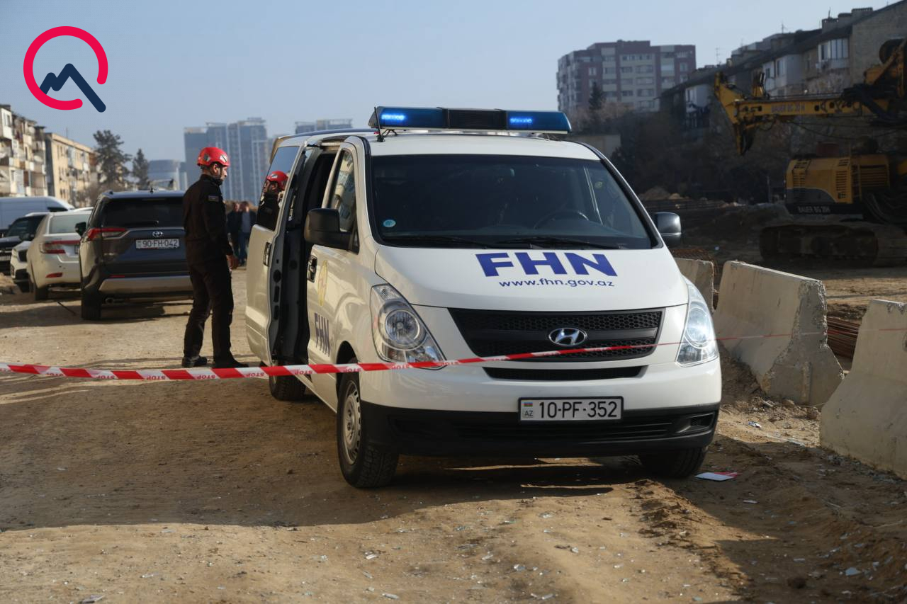 Bakıda partlayış olan ofisdən FOTOLAR