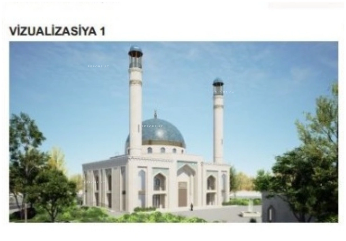 Cəbrayıl şəhər məscidi belə tikiləcək (FOTO)