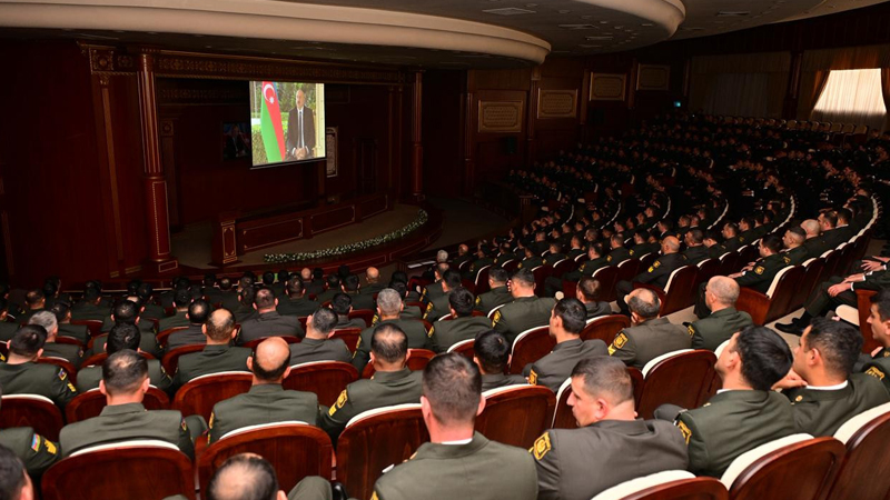 DİN-də Zəfər Gününə həsr olunmuş təntənəli mərasim keçirildi (VİDEO)