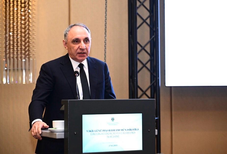 Vəkil Günü münasibətilə Vəkillər Kollegiyasının təntənəli mərasimi keçirilib