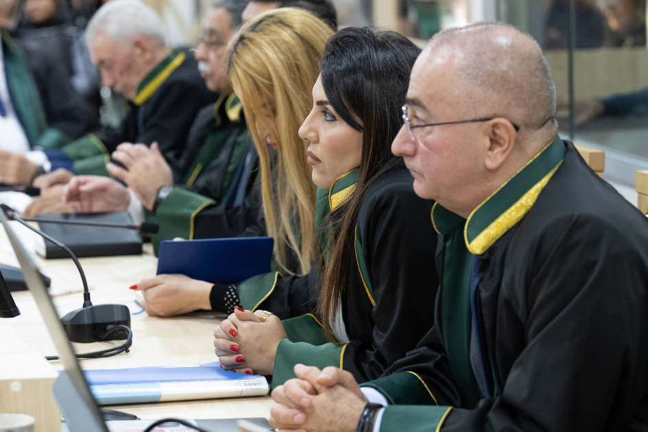 Təqsirləndirilən şəxslərin vəkillərinin müdafiə çıxışı yekunlaşdı (FOTO)