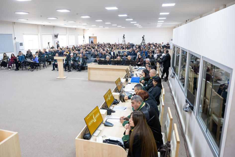 Ermənistan vətəndaşlarının məhkəməsi təqsirləndirilən şəxslərin son söz çıxışları ilə davam etdirildi