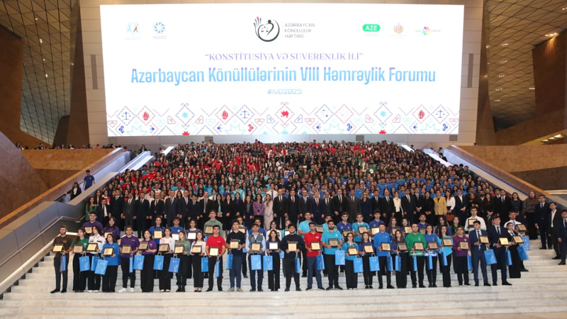 Azərbaycan Könüllülərinin VIII Həmrəylik Forumu baş tutd (FOTO)