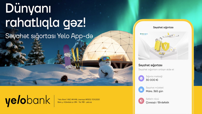 Səyahətə hazırlaşanlar üçün Yelo App-də rahat həllər!