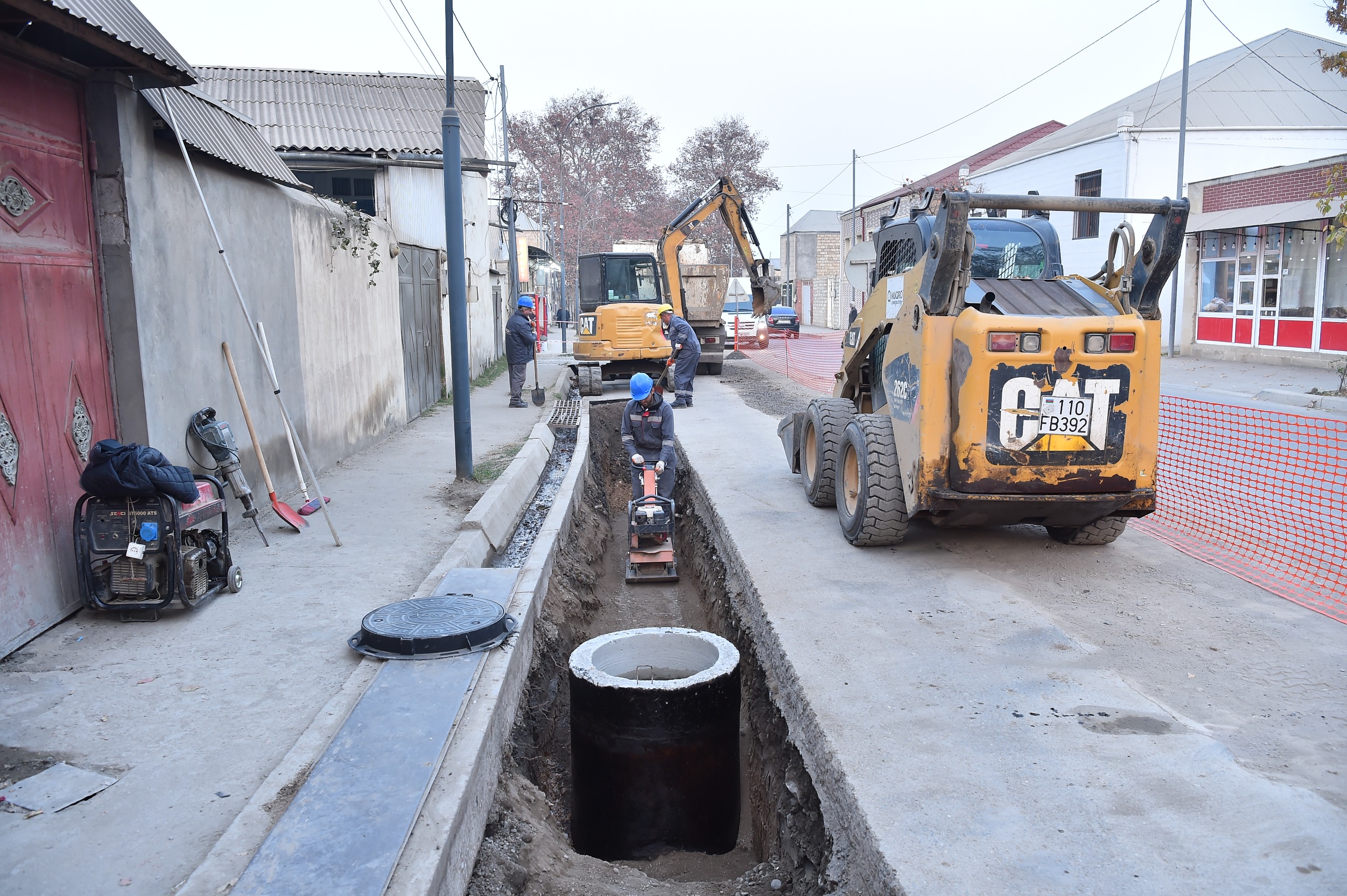 Gəncədə 428 kilometr içməli, 380 kilometr tullantı su xətti çəkilib (FOTO/VİDEO)