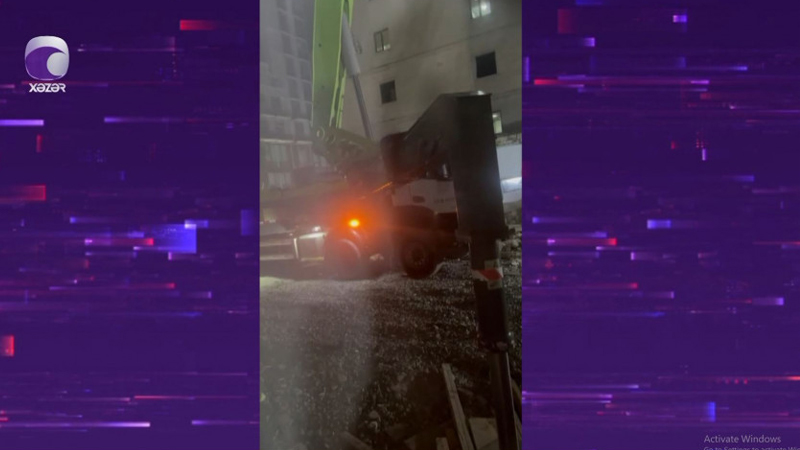 Sakinlərlə razılığa gələ bilməyən MTK yaşayış ola-ola tikinti aparır (VİDEO)