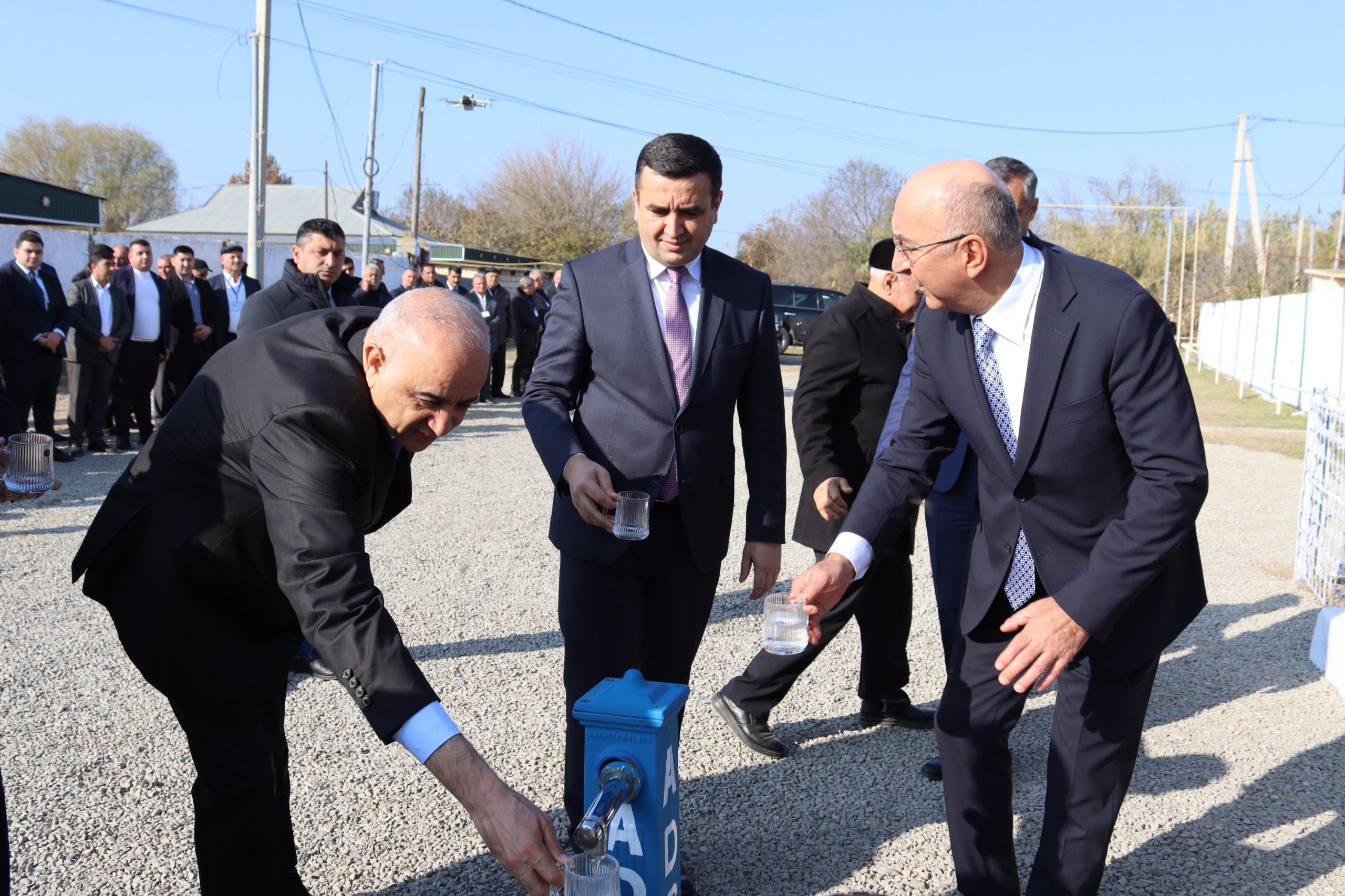 Saatlının Mollavazlı və Bəylər kəndləri içməli su ilə təmin olundu (FOTO)
