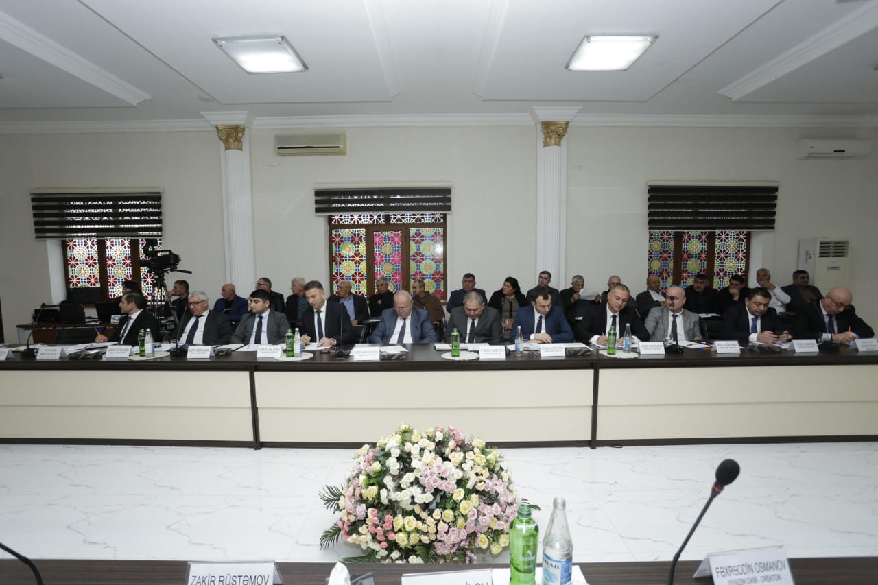 Sudan səmərəli istifadənin təkmil üsullarımın tətbiqi mövsusunda geniş tərkibli iclas keçirildi (FOTO)