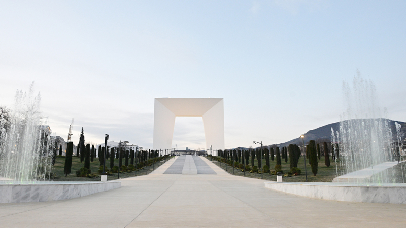 Xankəndidə Zəfər parkının açılışı oldu