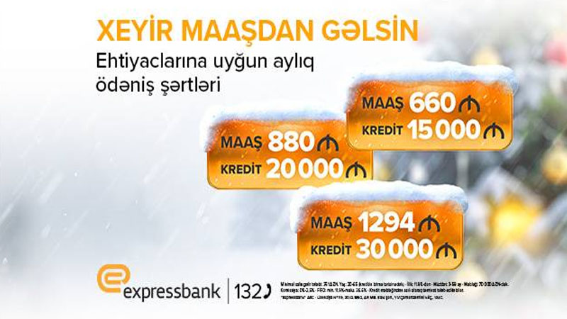 Maaşa uyğun kredit – Expressbankda