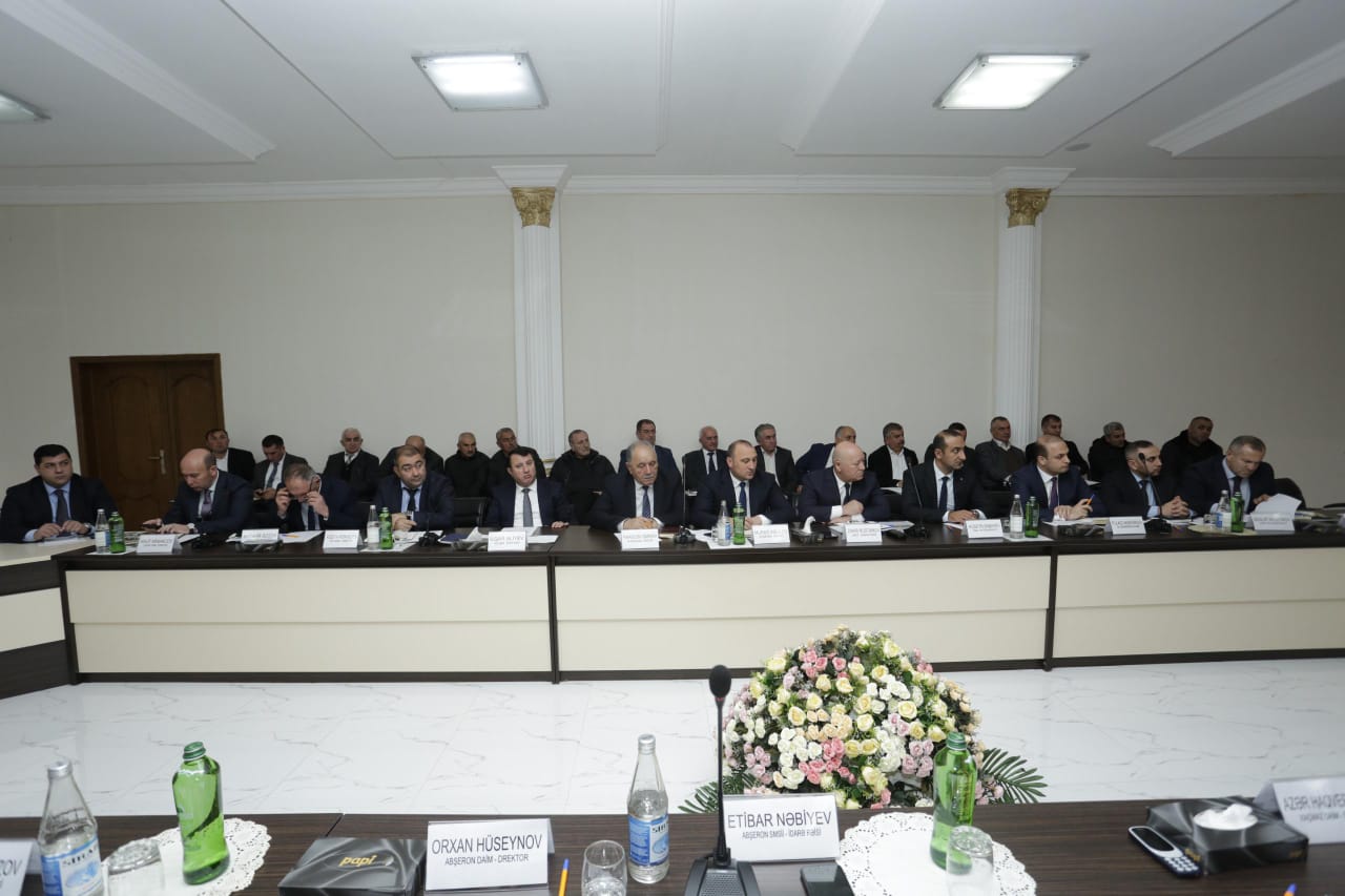 Sudan səmərəli istifadənin təkmil üsullarımın tətbiqi mövsusunda geniş tərkibli iclas keçirildi (FOTO)