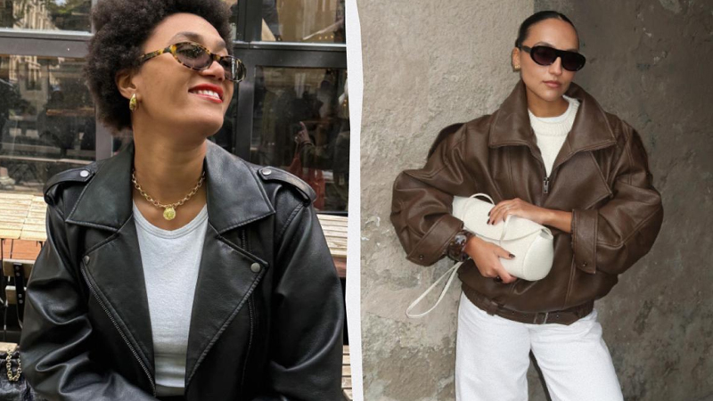 Fransız stilində cinslərlə kombin edilə biləcək 5 dəri gödəkçə stili (FOTO)