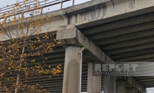 Şabran körpüsünün ətrafındakı bəzi evlər qəzalı vəziyyətə düşüb (FOTO)