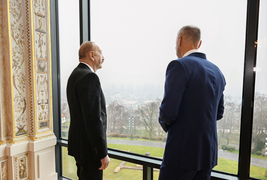 İlham Əliyevin Slovakiya Milli Şurasının sədri ilə təkbətək və geniş tərkibdə görüşləri oldu (YENİLƏNİB)