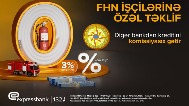 FHN işçilərinə KOMİSSİYASIZ kredit təklifi