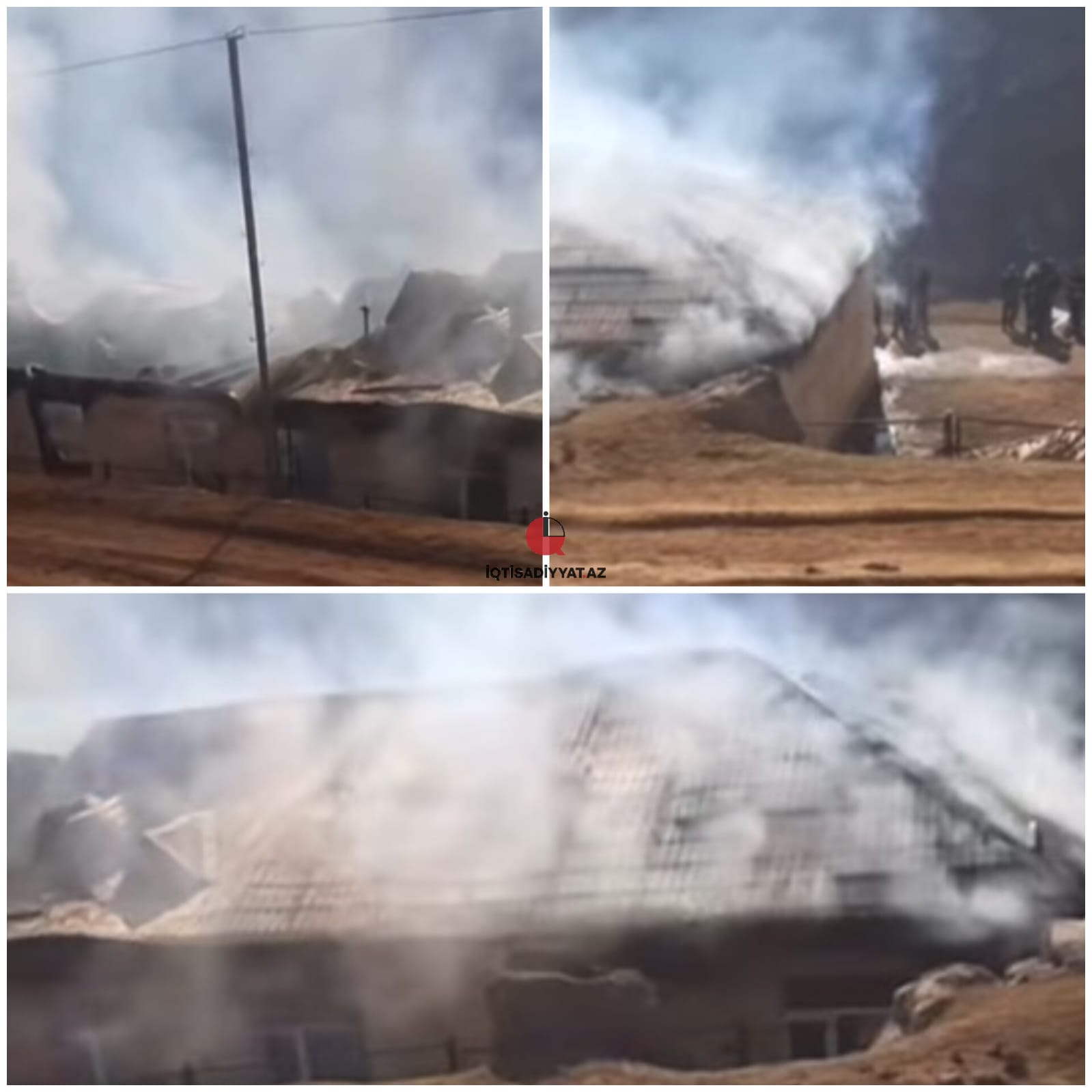 Lerikdə dərs vaxtı məktəb yandı