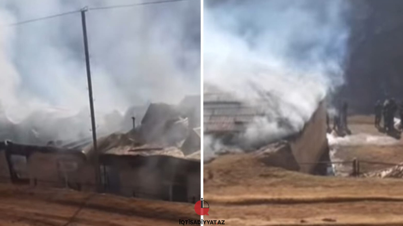 Lerikdə dərs vaxtı məktəb yandı