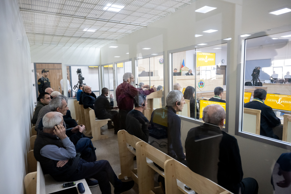 Ermənistan vətəndaşlarının məhkəməsi təqsirləndirilən şəxslərin son söz çıxışları ilə davam etdirildi