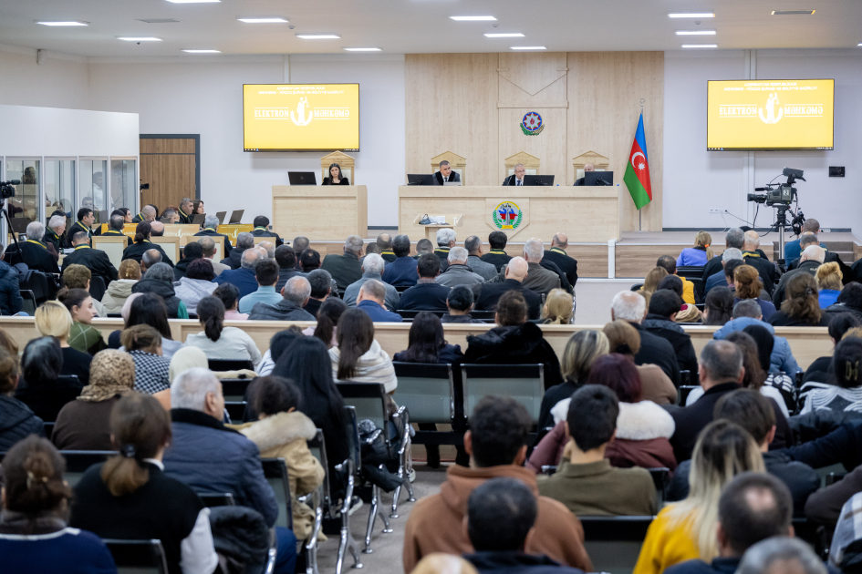 Ermənistan vətəndaşlarının məhkəməsi təqsirləndirilən şəxslərin son söz çıxışları ilə davam etdirildi