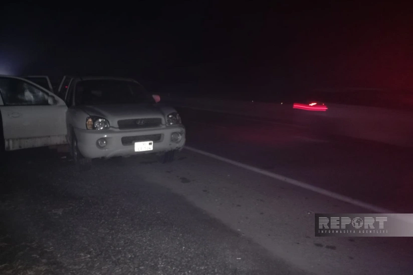 Salyanda zəncirvari qəza: 7 nəfər xəsarət aldı (FOTO)