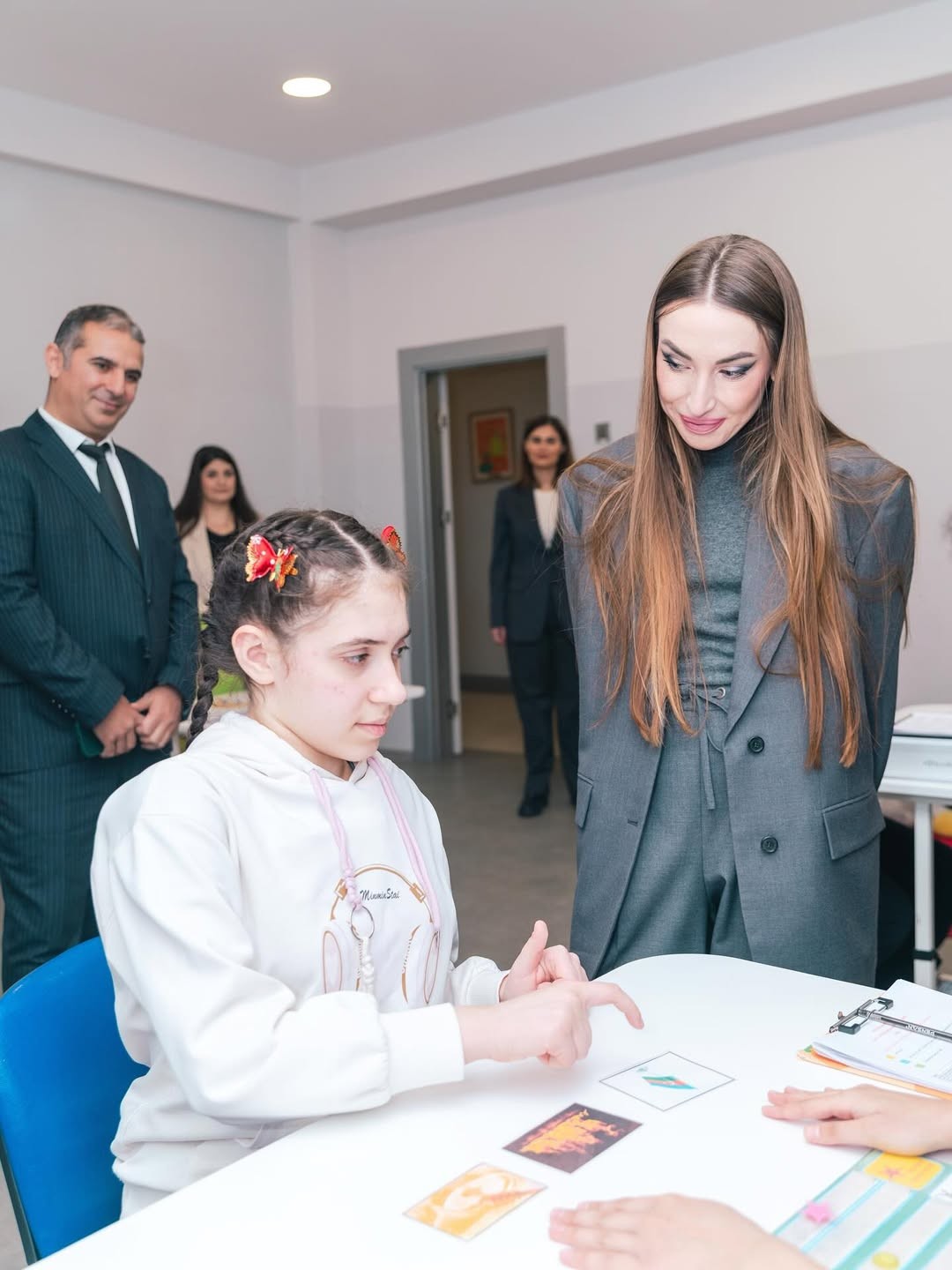 Alena Əliyeva Auitizm Mərkəzində (FOTOLAR)