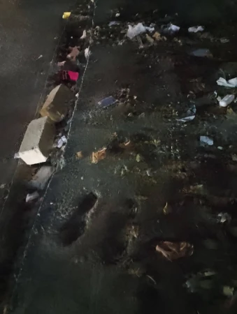 Xırdalanda ağacları kəsib, yerini sürətlə betonlayırlar (FOTO)