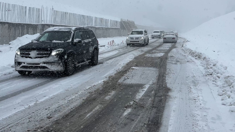 Buzlaşma səbəbindən Bakı-Şamaxı-Yevlax yolu bağlandı