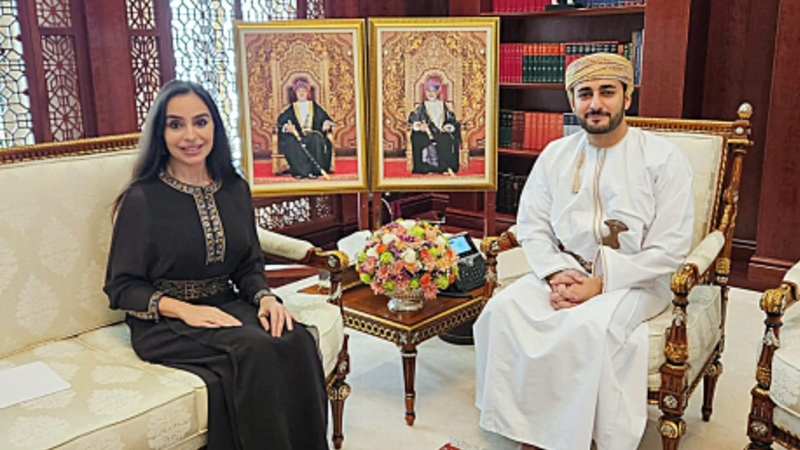 Leyla Əliyeva Maskatda Omanın Vəliəhdi ilə görüşdü