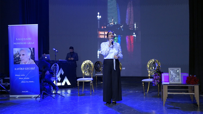 Məmməd Arazın xatirə gecəsi keçirildi (FOTO)