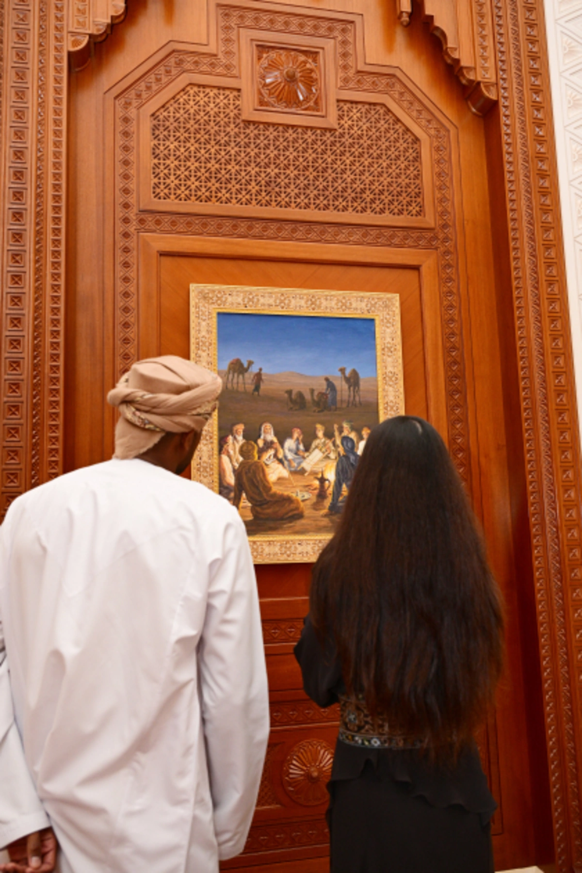 Leyla Əliyeva Maskatda Sultan Opera Evində oldu (FOTO)