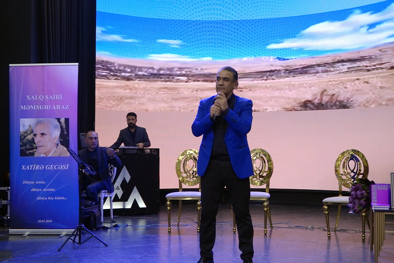 Məmməd Arazın xatirə gecəsi keçirildi (FOTO)