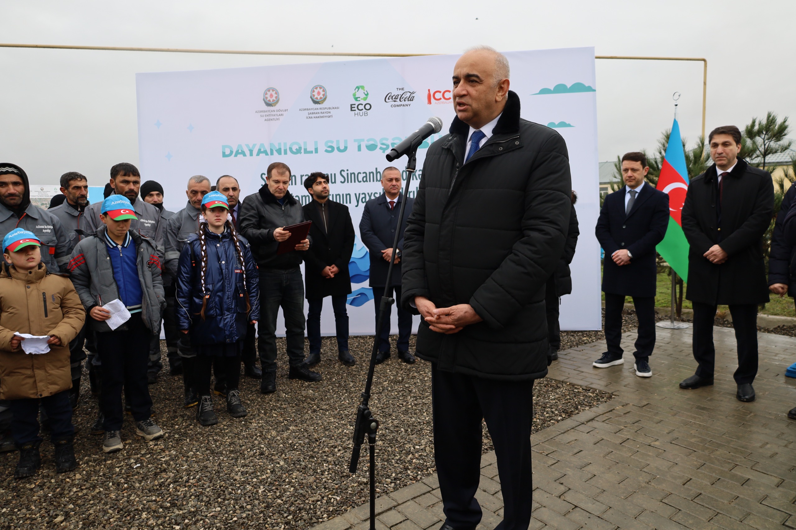 Şabranın Sincanboyad kəndində yüzlərlə sakin içməli su ilə təmin olundu (FOTO)