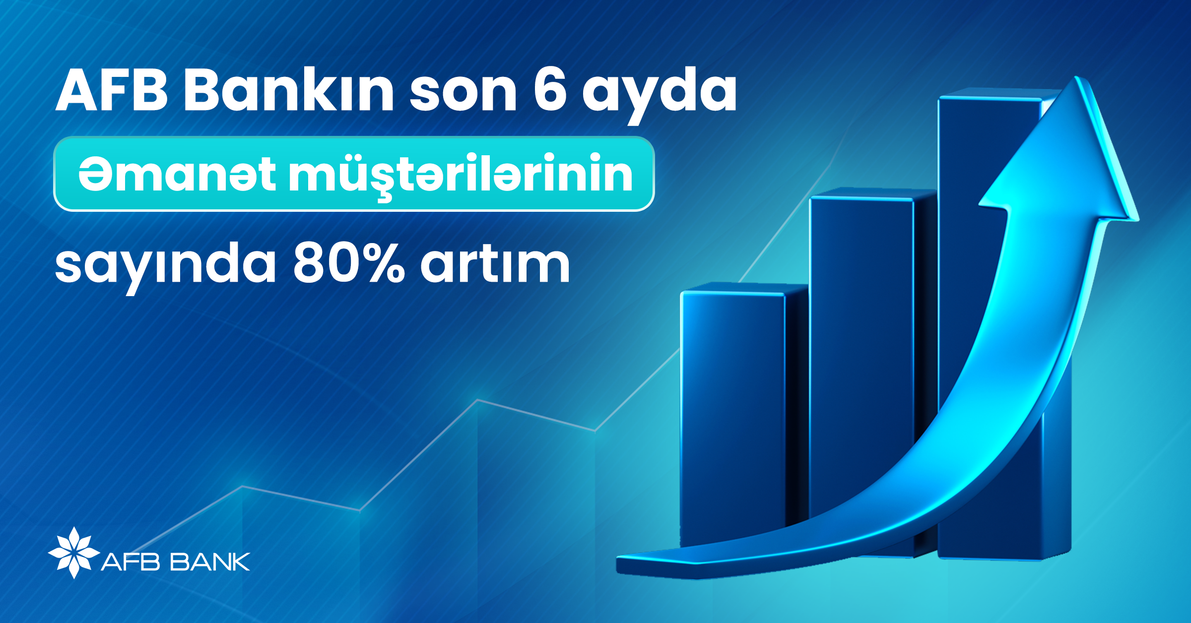 AFB Bankın son 6 ayda əmanət müştərilərinin sayında 80% artım!