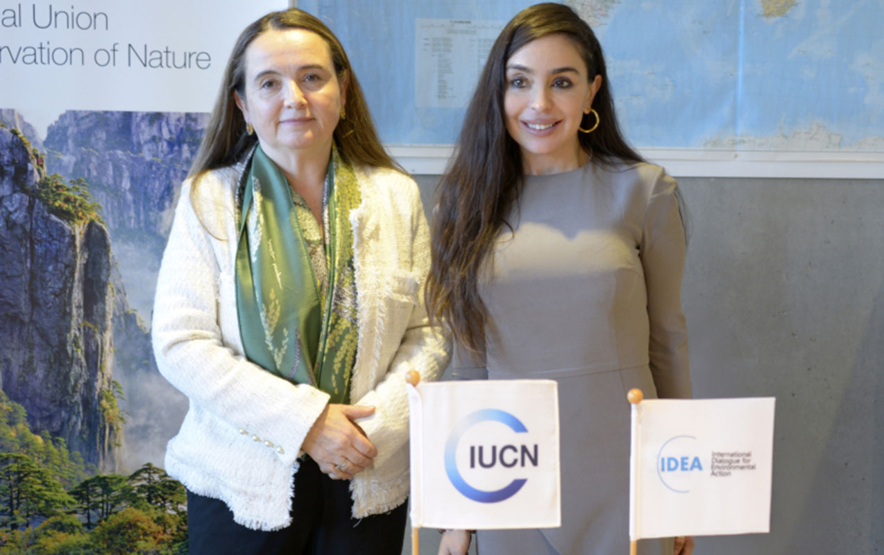 Leyla Əliyeva İsveçrədə Qretel Agilar ilə görüşdü (FOTOLAR)