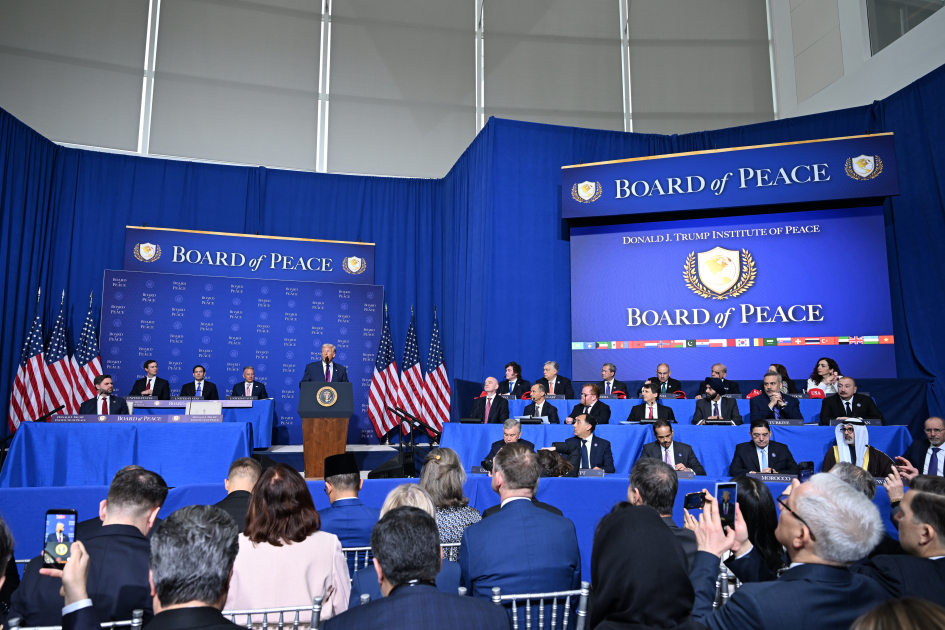 İlham Əliyev Vaşinqtonda Sülh Şurasının ilk iclasında iştirak edir (FOTO)