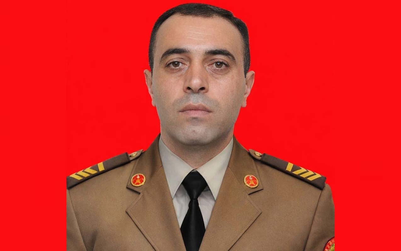 Xidməti vəzifəsini yerinə yetirərkən faciəli şəkildə ölən FHN əməkdaşının fotosu