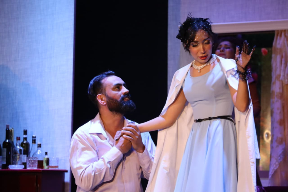 Şuşa Teatrında “Tələ” quruldu (FOTOLAR)