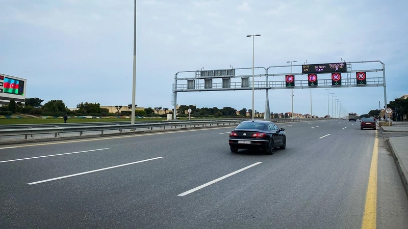 Bu yolda sürət həddi endirildi